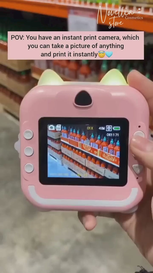 Instant Print Camera | Front and Back Camera