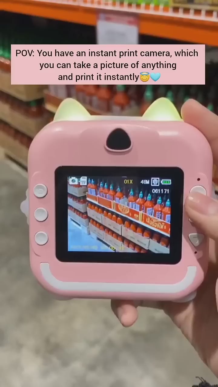 Mini Printer Camera with Instant Print Pictures